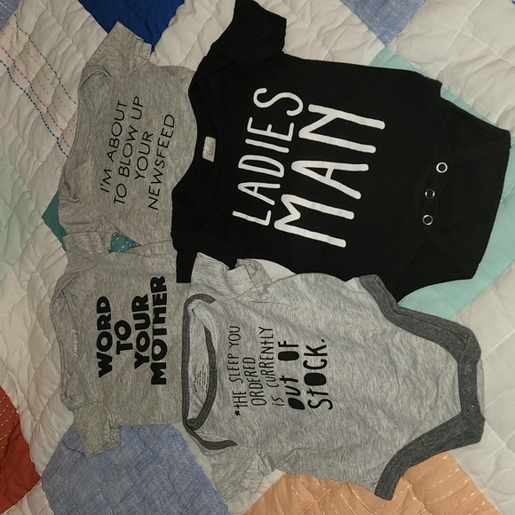 jumping beans Other - 4 piece baby boy onsie set
